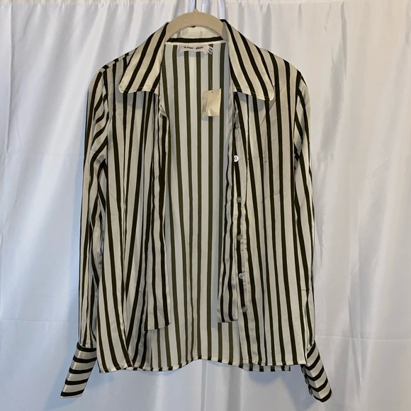 Line + Dot Charlotte Tie Shirt NWT - Picture 6 of 8